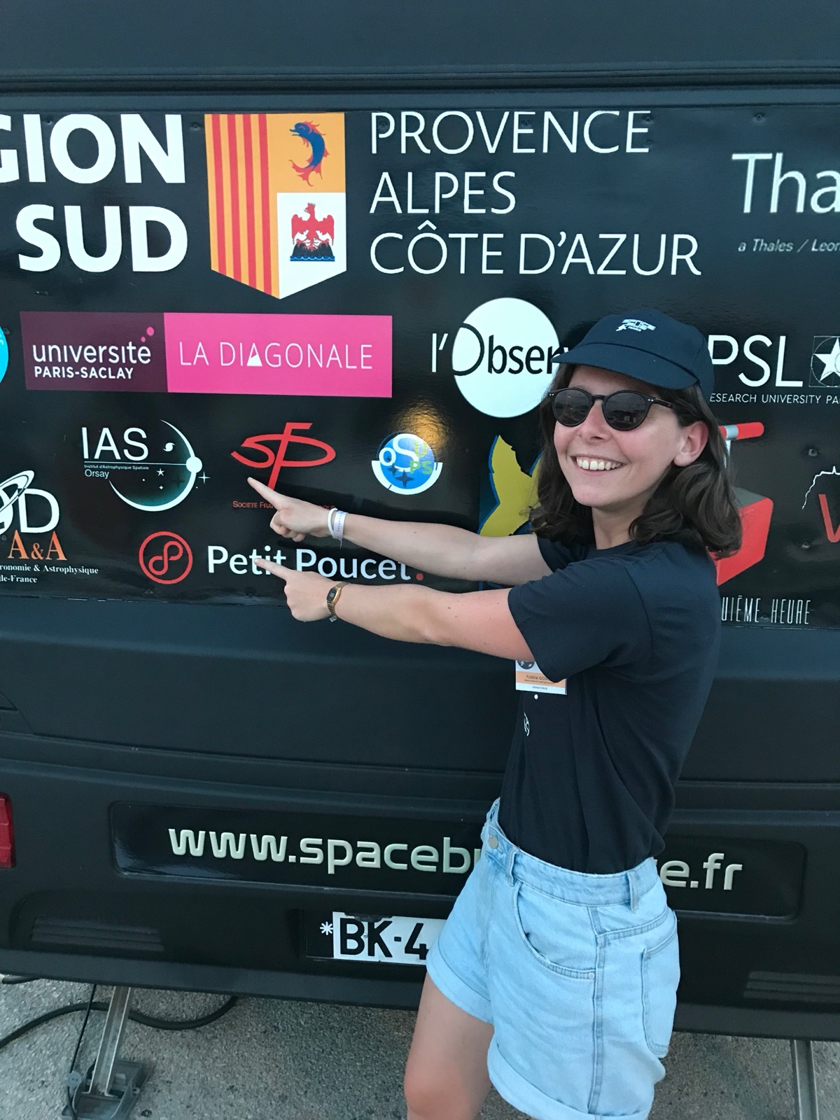 In front of the SpaceBus France